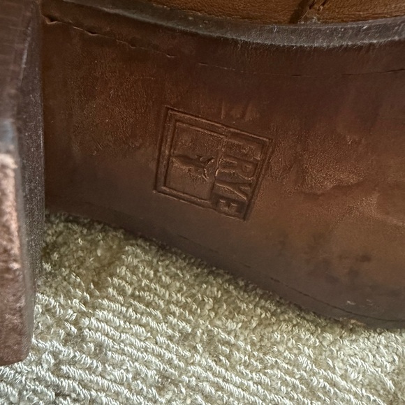 Frye Brown Lace Up Leather Boots - Picture 6 of 9